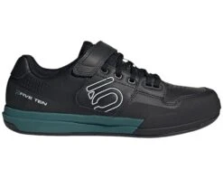 Five Ten Women's Hellcat Clipless Shoe (Core Black/Crystal White/Hazy Emerald) (10)