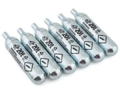 Genuine Innovations Premium CO2 Cartridges (Silver) (Non-Threaded) (6 Pack) (20g)