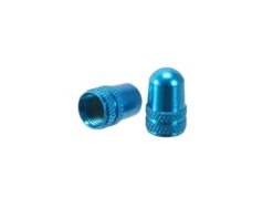Alligator Alloy Shrader Valve Caps (Blue) (2)