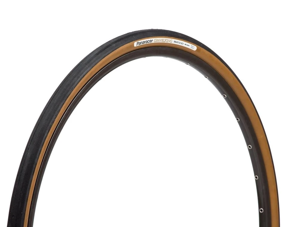 Panaracer Gravelking Slick Tubeless Gravel Tire (Black/Brown) (700c / 622 ISO) (38mm) (Folding) 1 Panaracer Gravelking Slick Tubeless Gravel Tire (Black/Brown) (700c / 622 ISO) (38mm) (Folding)