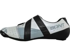 Bont Riot Road+ BOA Cycling Shoe (Pearl White/Black) (Standard Width) (41) -Two Wheel Haven rrppb 41 2