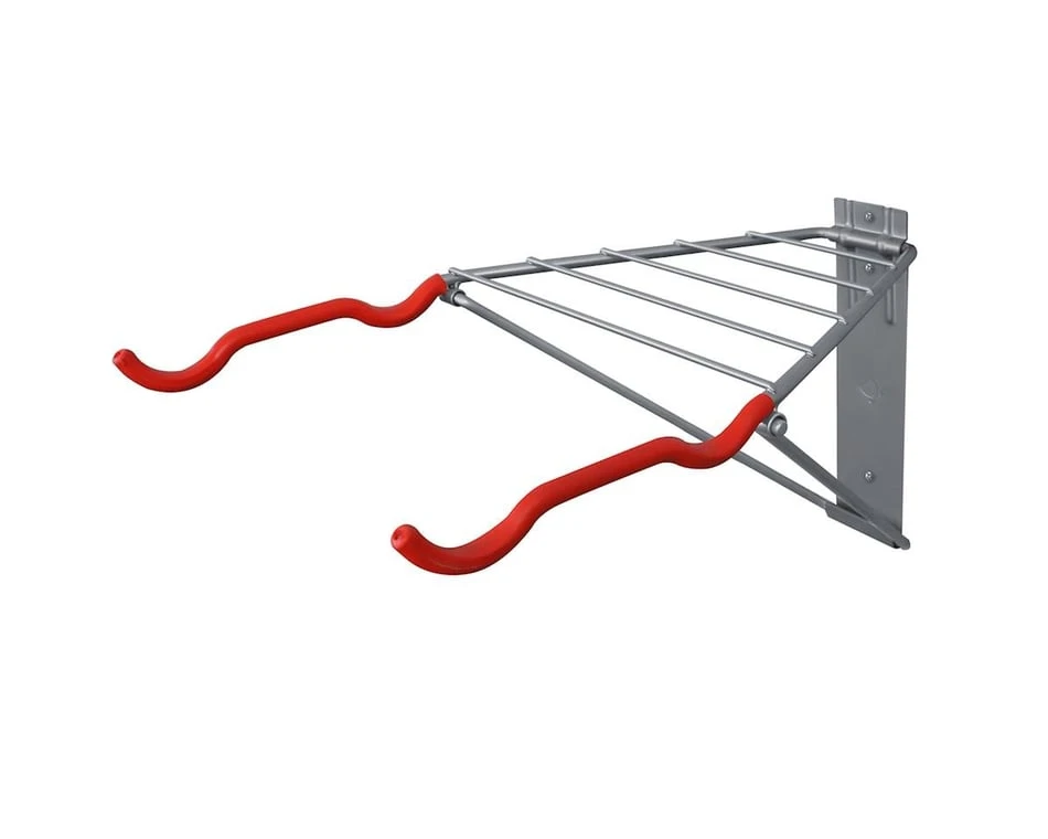 Delta Pablo Folding Bike Rack (Grey/Red) (2 Bikes) 1 Delta Pablo Folding Bike Rack (Grey/Red) (2 Bikes)