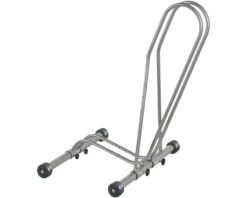 Delta Shop Rack Adjustable Floor Stand W/ Wheels (Holds One Bike)