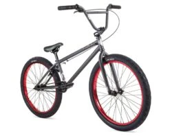 Stolen 2022 Saint 24" BMX Bike (21.75" Toptube) (Matte Raw/Red) -Two Wheel Haven s041 2