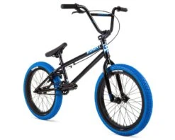 Stolen 2022 Agent 18" BMX Bike (18" Toptube) (Black/Dark Blue) -Two Wheel Haven s050 2