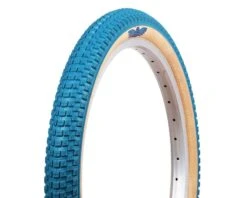 SE Racing Cub BMX Tire (Blue/Tan) (20" / 406 ISO) (2.0") (Wire)