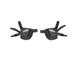 Microshift Centos Road Flat Bar Trigger Shifters (Black) (Pair) (2 X 10 Speed) (For Shimano Tiagra 4700)