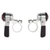 Microshift Road Thumb Shifters (Silver) (Pair) (2/3 X 10 Speed) (Shimano Compatible)