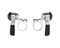 Microshift Road Thumb Shifters (Silver) (Pair) (2/3 X 10 Speed) (Shimano Compatible)