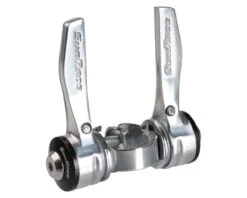 Sunrace SLR80 Clamp-On Shifters (Silver) (Pair) (2/3 X 8 Speed) (28.6mm Clamp)