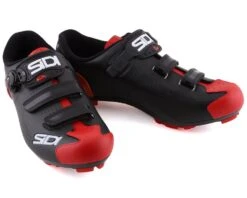 Sidi Trace 2 Mountain Shoes (Black/Red) (44) -Two Wheel Haven sms tr2 bkrd 440 3