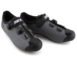 Sidi Genius 10 Mega Road Shoes (Black/Grey) (43.5) (Wide) -Two Wheel Haven srs gxm bkgy 435 4