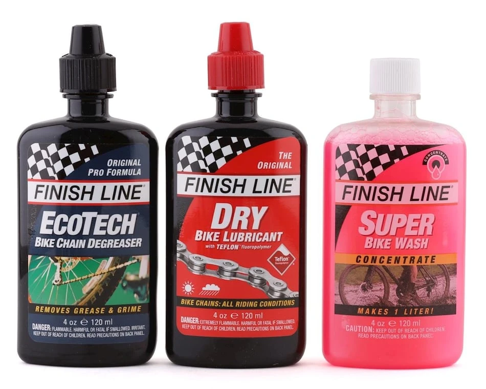 Finish Line Bike Care Value Pack (Dry Chain Lube, EcoTech Degreaser, Super Bike Wash) 1 Finish Line Bike Care Value Pack (Dry Chain Lube, EcoTech Degreaser, Super Bike Wash)