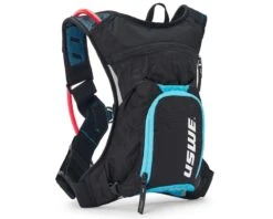 USWE MTB Hydro 3 Hydration Pack W/ Elite Bladder (Black/Blue) (2L Bladder)