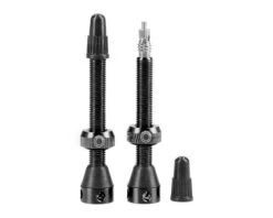 Tubolight Tubeless Valves (Black) (Presta) (Insert Compatible) (40mm)
