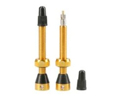 Tubolight Tubeless Valves (Gold) (Presta) (Insert Compatible) (50mm)