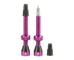 Tubolight Tubeless Valves (Purple) (Presta) (Insert Compatible) (50mm)