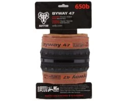 WTB Byway Tubeless Road/Gravel Tire (Tan Wall) (Folding) (650b / 584 ISO) (47mm) (Road TCS) (Dual DNA) -Two Wheel Haven w010 0677 3