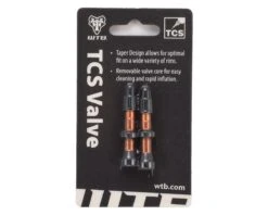 WTB Aluminum TCS Tubeless Valves (Orange) (Pair) (34mm)