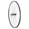 Quality Wheels Value Double Wall Series Rim/Disc Front Wheel (Black) (QR X 100mm) (26" / 559 ISO) (Centerlock/Rim Brake) (Tubeless)