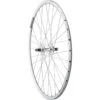 Quality Wheels Value Double Wall Series Track Rear Wheel (Silver) (Freewheel) (10 X 120mm) (700c / 622 ISO) (Sealed) (Flip-Flop Hub)