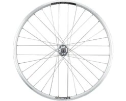 Quality Wheels Value Double Wall Series Track Rear Wheel (Silver) (Freewheel) (10 X 120mm) (700c / 622 ISO) (Sealed) (Flip-Flop Hub) -Two Wheel Haven we8646 2