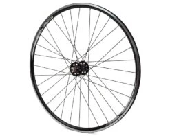Quality Wheels Track Double Wall Rear Wheel (Black) (Freewheel) (10 X 120mm) (700c / 622 ISO) (Flip-Flop Hub)